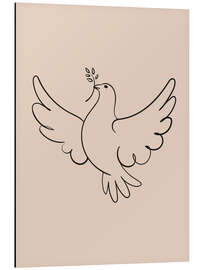 Cuadro de aluminio Dove of peace