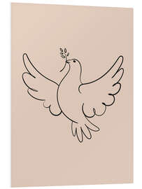 Foam board print Dove of peace