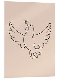 Tableau en plexi-alu Dove of peace