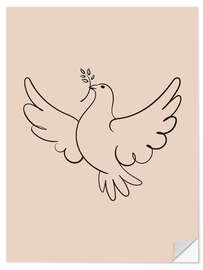 Muursticker Dove of peace