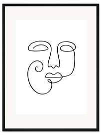 Gerahmter Kunstdruck Das Gesicht des Frühlings