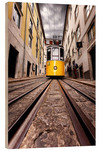 Quadro de madeira Elevador da Bica