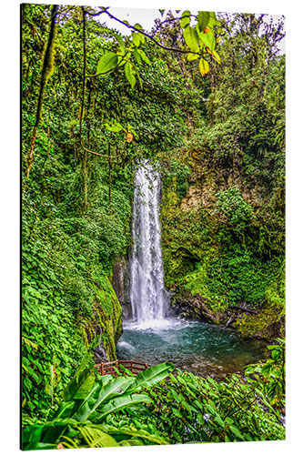 Aluminiumsbilde Wasserfall in Costa Rica