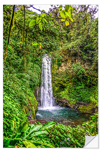 Sticker mural Chute d’eau au Costa Rica