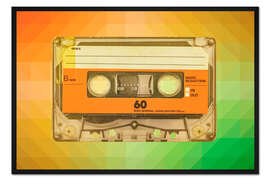 Gerahmter Kunstdruck Die Kompaktkassette der achtziger Jahre