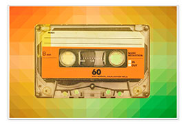 Plakat The eighties compact cassette