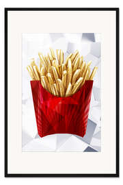 Gerahmter Kunstdruck Pommes frittes