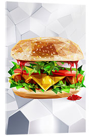 Acrylic print Burger