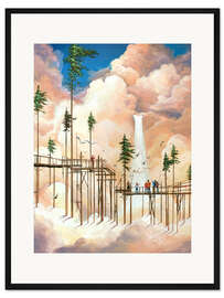 Gerahmter Kunstdruck In den Höhen