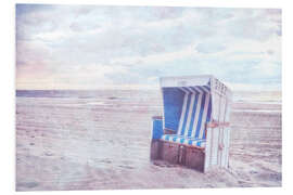 Foam board print Blue beach chair