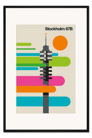 Gerahmter Kunstdruck Stockholm 67B