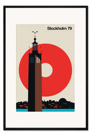 Gerahmter Kunstdruck Stockholm 79