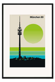 Gerahmter Kunstdruck München 80