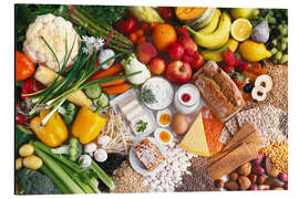 Magnettafel Gesunde Lebensmittel