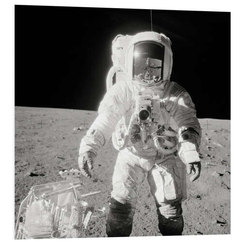 Foam board print Apollo 12 astronaut bean on the moon