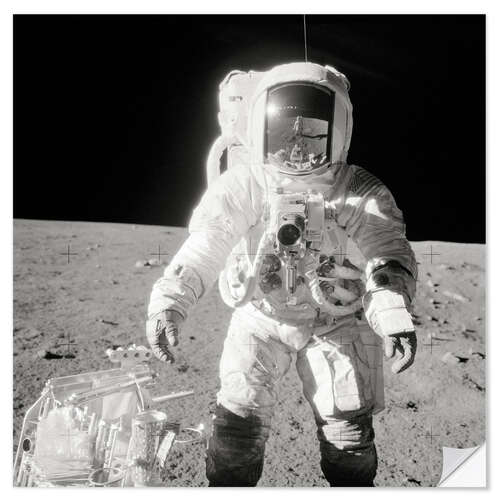 Sticker mural L’Astronaute Alan Bean d’Apollo 12 sur la Lune