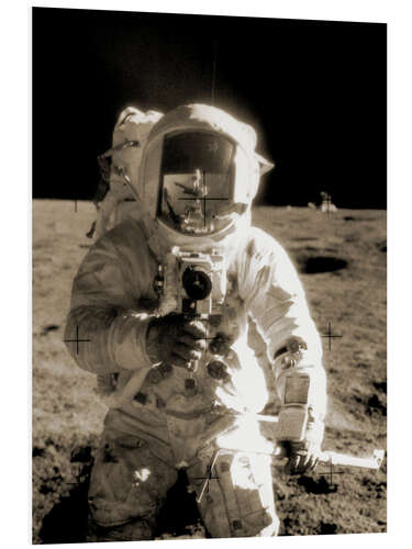 PVC print Astronaut Charles Conrad on the moon