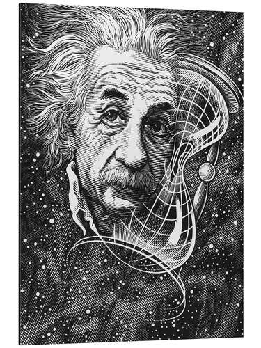 Aluminium print Albert Einstein