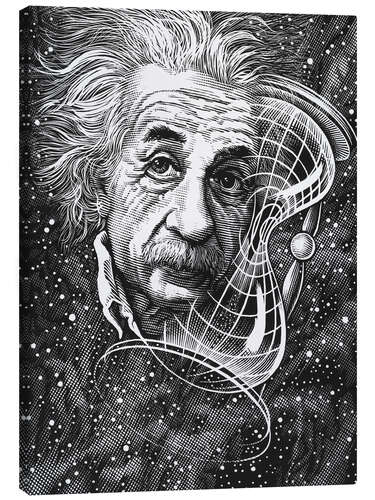 Tableau sur toile Albert Einstein