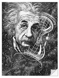 Wall sticker Albert Einstein