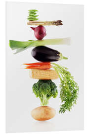 Foam board print Vegetables in balance