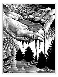 Wandbild  Ölverschmutzung - Bill Sanderson