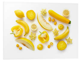 Foam board print Fresh Fruits and Vegetables, Yellow