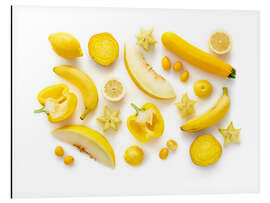 Magnettafel Frisches Obst und Gemüse, Gelb