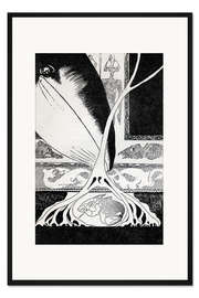 Gerahmter Kunstdruck Wal auf der Suche nach den kleinen Fischen