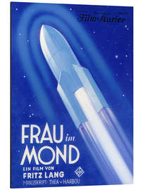 Alubild Frau im Mond