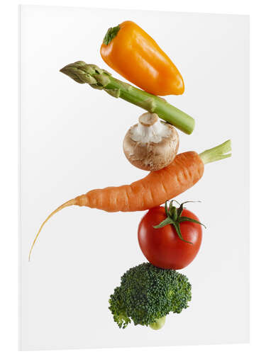 Foam board print Stack of fresh vegetables