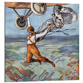 Magnettafel Fallschirmsprung