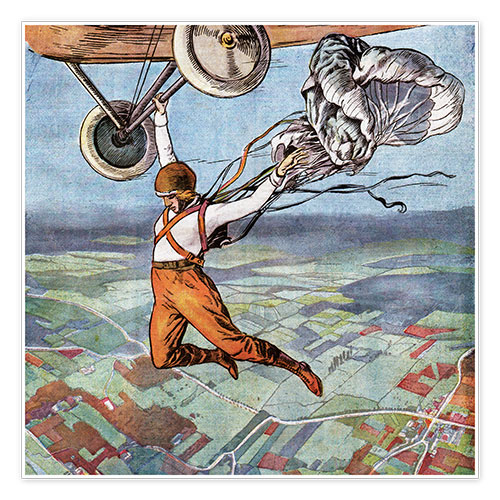 Poster Fallschirmsprung
