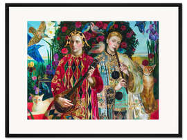 Gerahmter Kunstdruck Musiker