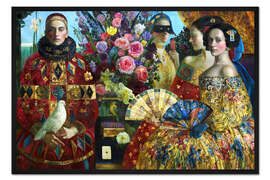 Gerahmter Kunstdruck Maskerade I