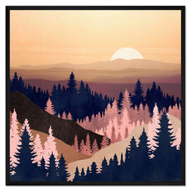 Gerahmter Kunstdruck Sommerdämmerung