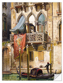 Selvklebende plakat Palazzo Contarini in Venice (House of the Desdemona)