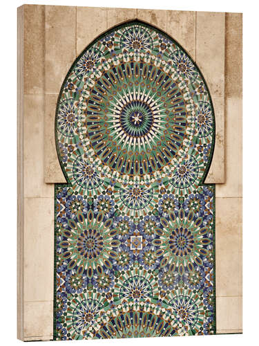 Wood print Decorative, Moroccan mosaic