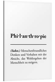 Magnettafel Philanthropie - Definition