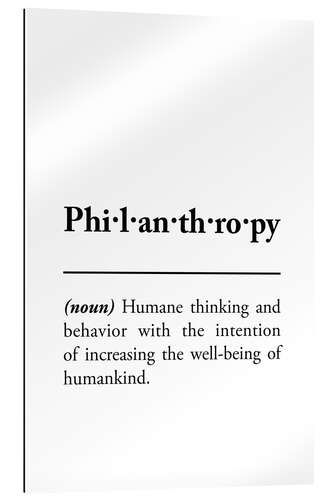 Galleritryk Philanthropy - definition (english)