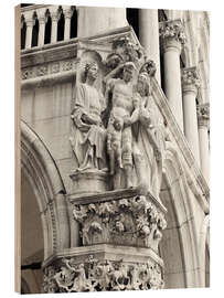 Wood print Sculpture at Doge&#039;s Palace, Venice