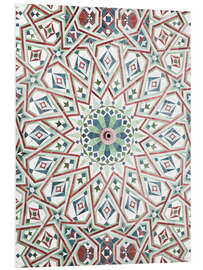 Foam board print Moroccan mosaic