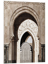 Foam board print Arches of the Hassan II Mosque in Morocco