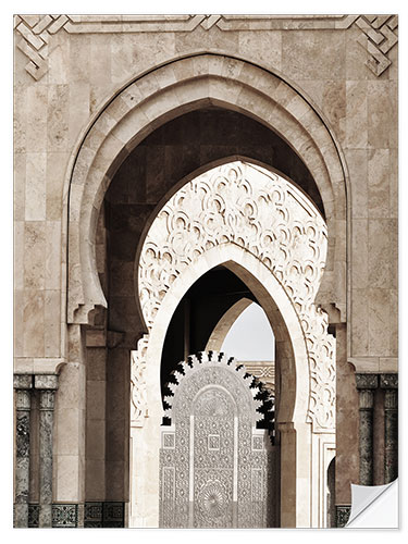 Wall sticker Arches of the Hassan II Mosque in Morocco