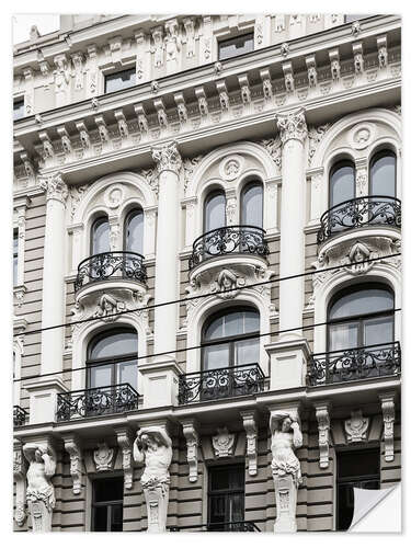 Selvklebende plakat Ornate facade