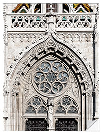 Selvklebende plakat Entrance gate to the Matthias Church, Budapest