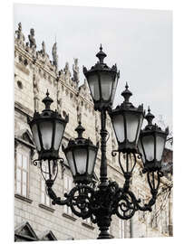 Foam board print Lantern in front of the opera