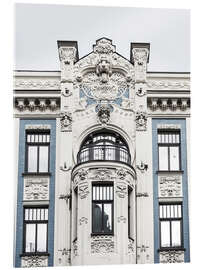 Acrylic print Art Nouveau facade