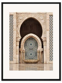 Gerahmter Kunstdruck Hassan-II.-Moschee, Casablanca, Marokko
