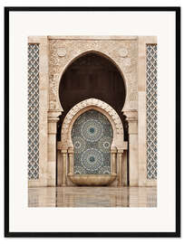 Gerahmter Kunstdruck Hassan-II.-Moschee, Casablanca, Marokko